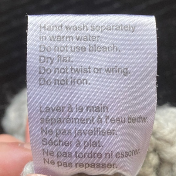 Beige Wool Mittens - Picture 3 of 4